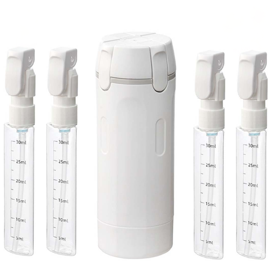 Dispensador 4 en 1 para viajes