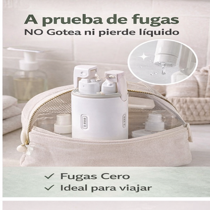 Dispensador 4 en 1 para viajes